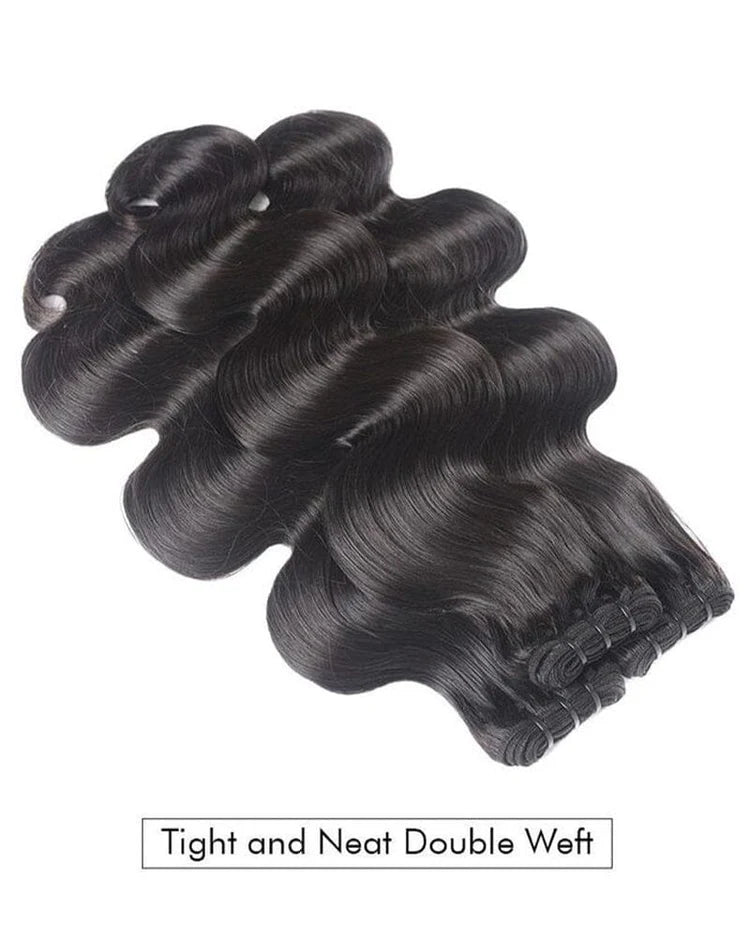 {15A 3Pcs} Body Wave Raw Human Hair 3 Bundles/pack 15A Grade
Natural Black