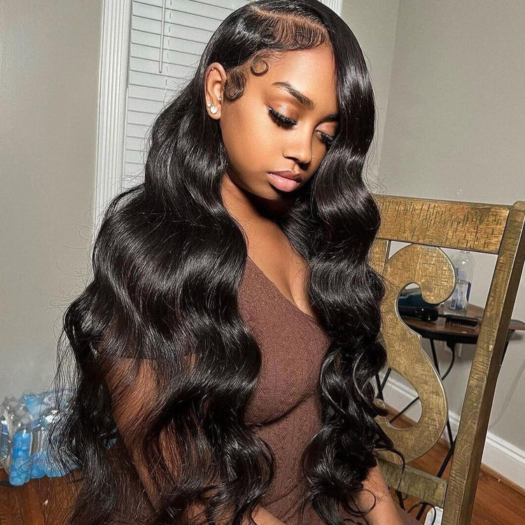 {15A 3Pcs} Body Wave Raw Human Hair 3 Bundles/pack 15A Grade
Natural Black